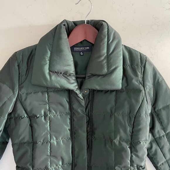 Jones New York Signature Petite Polyester Jacket Emerald Green Sz PS  NWOT - Picture 7 of 16